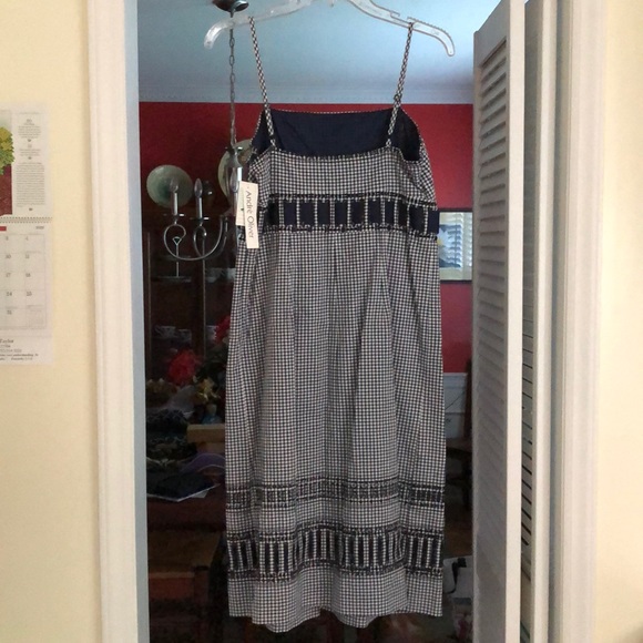 Navy and white sundress, NWT size 6 - Picture 2 of 6